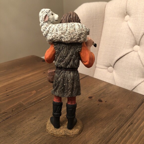 VINTAGE FLAMBRO RENAISSANCE NATIVITY RESIN GABRIEL THE SHEPHERD FIGURINE 1991 - Picture 6 of 9